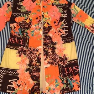 Pink Flower Print Dress